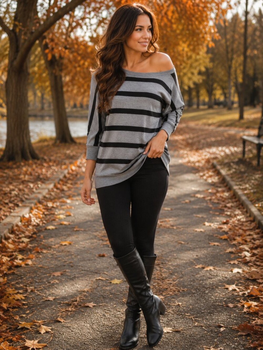 Wet Seal Striped Tee